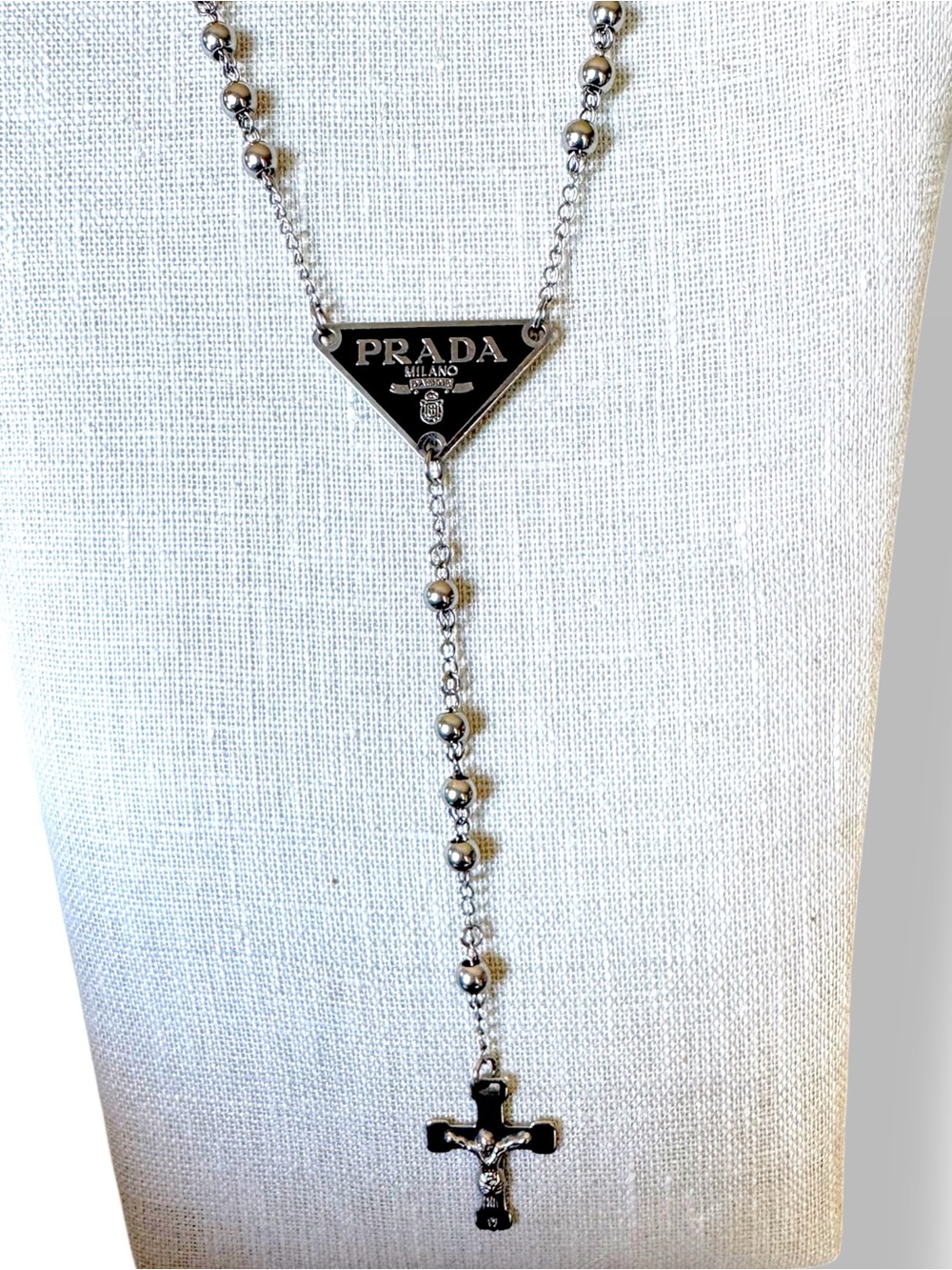 CustomMade Authentic Designer Rosary Bead Necklace